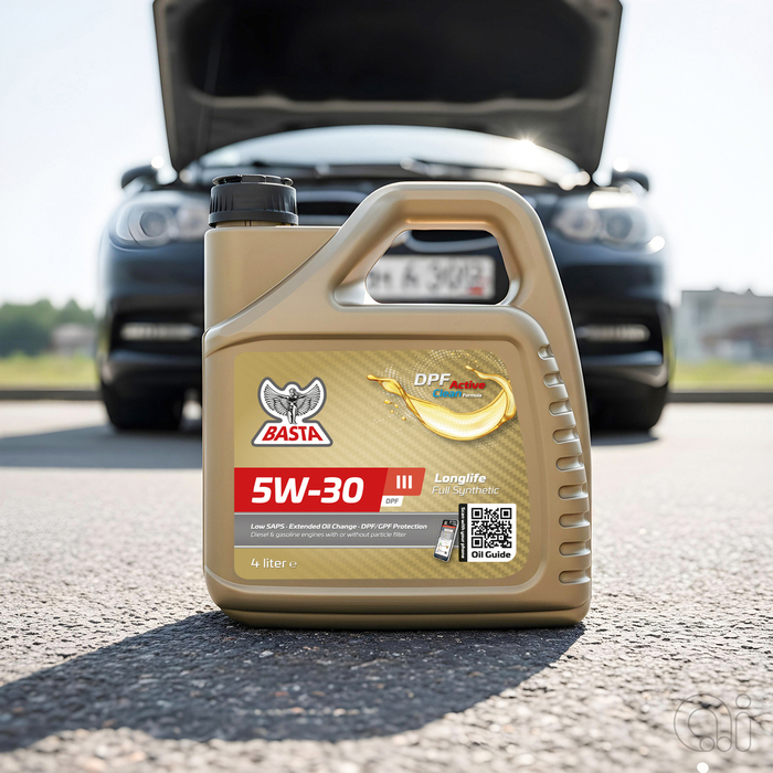 Motorolie 5W-30 fuldsyntetisk - 4 liter